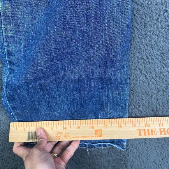 Polo Ralph Lauren Jeans Men 36x30 Faded Blue Vintage 67 Straight Cotton Wide Y2K - Picture 9 of 14